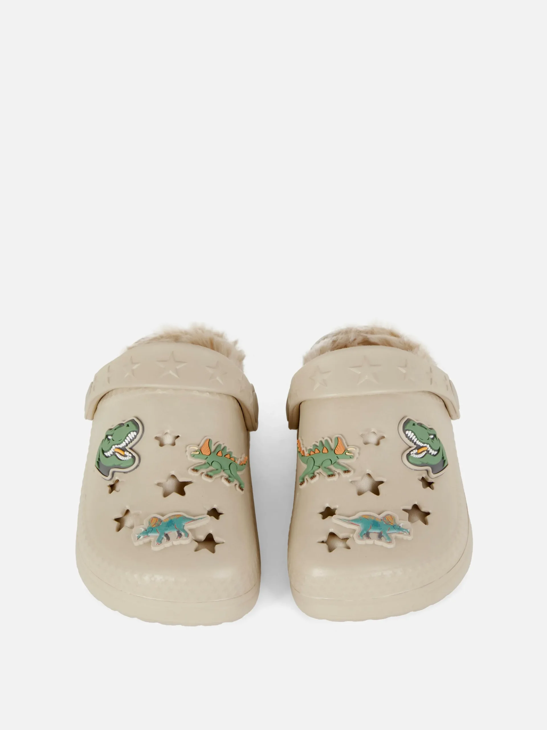 Hausschuhe|Primark Clogs Mit Dinosaurier-Design Und Kunstfellfutter Multi