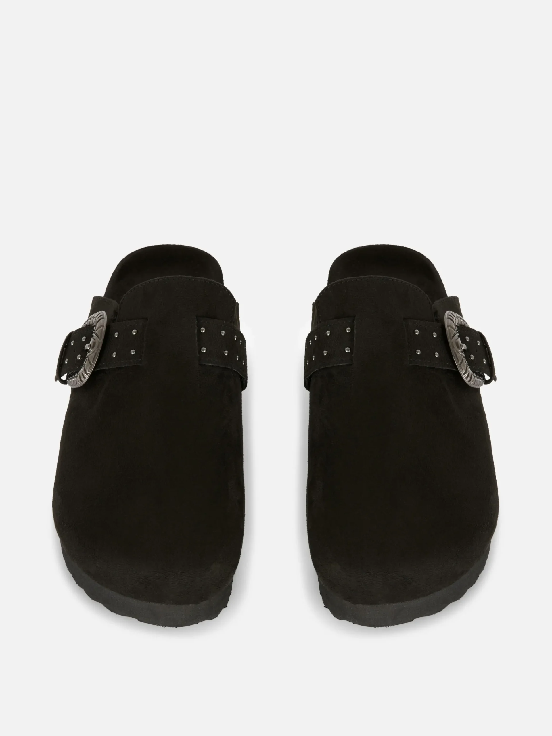 Hausschuhe|Hausschuhe|Primark Clogs Mit Nietenschnalle Schwarz