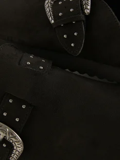 Hausschuhe|Hausschuhe|Primark Clogs Mit Nietenschnalle Schwarz