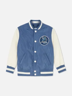 Jacken Und Mäntel|Primark College-Jacke Mit Dinosauriermotiv Blau