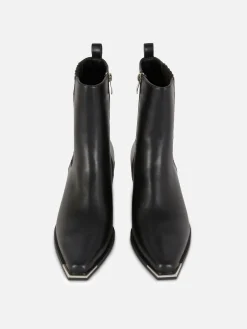 Stiefel|Primark Cowboystiefel Aus Kunstleder Schwarz