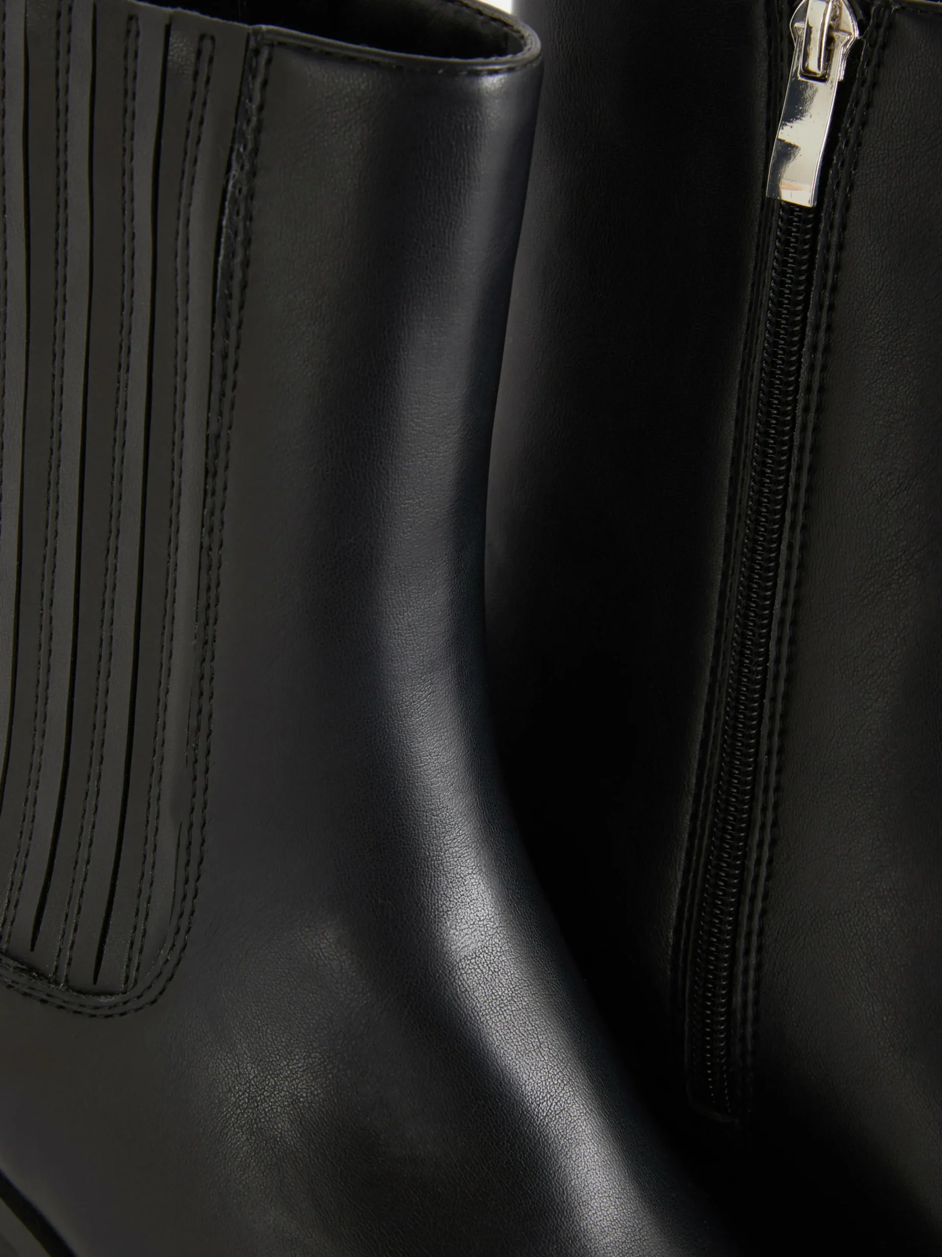 Stiefel|Primark Cowboystiefel Aus Kunstleder Schwarz