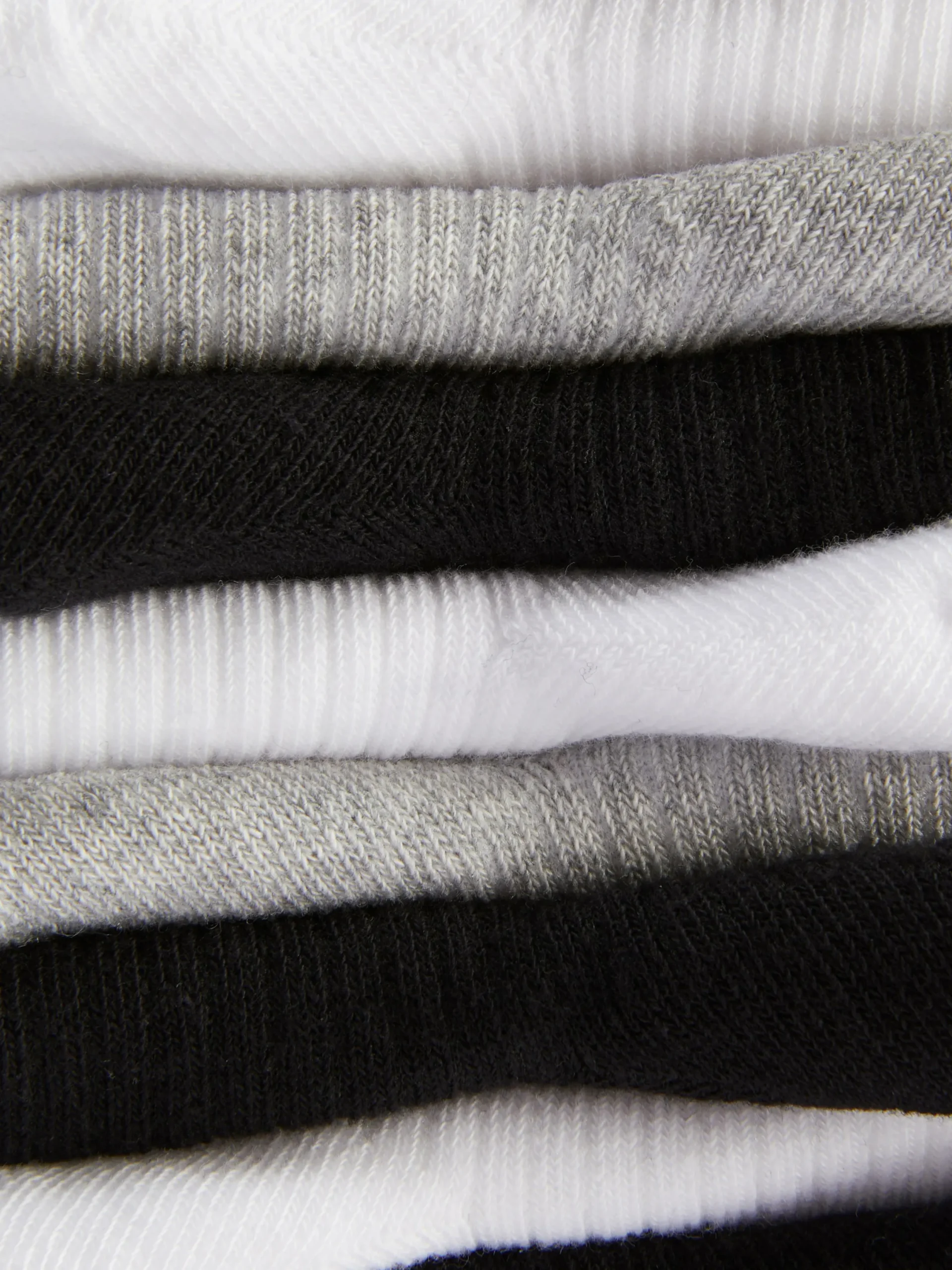 Socken|Primark Crew-Socken, 5er-Pack Schwarz/Weiß