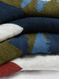 Socken|Primark Crewsocken Mit Landschafts-Grafik, 5er-Pack Multi