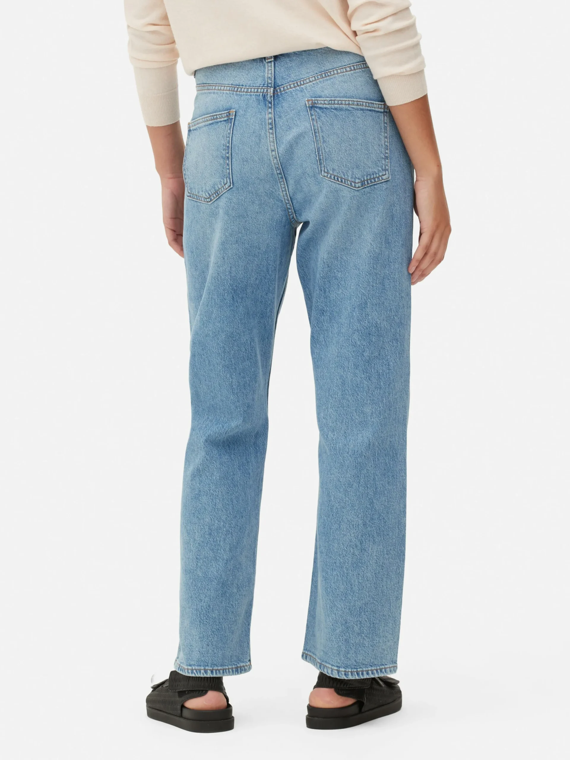 Denim|Jeans|Primark Denim Jeans Mit Geradem Bein Mittelblau