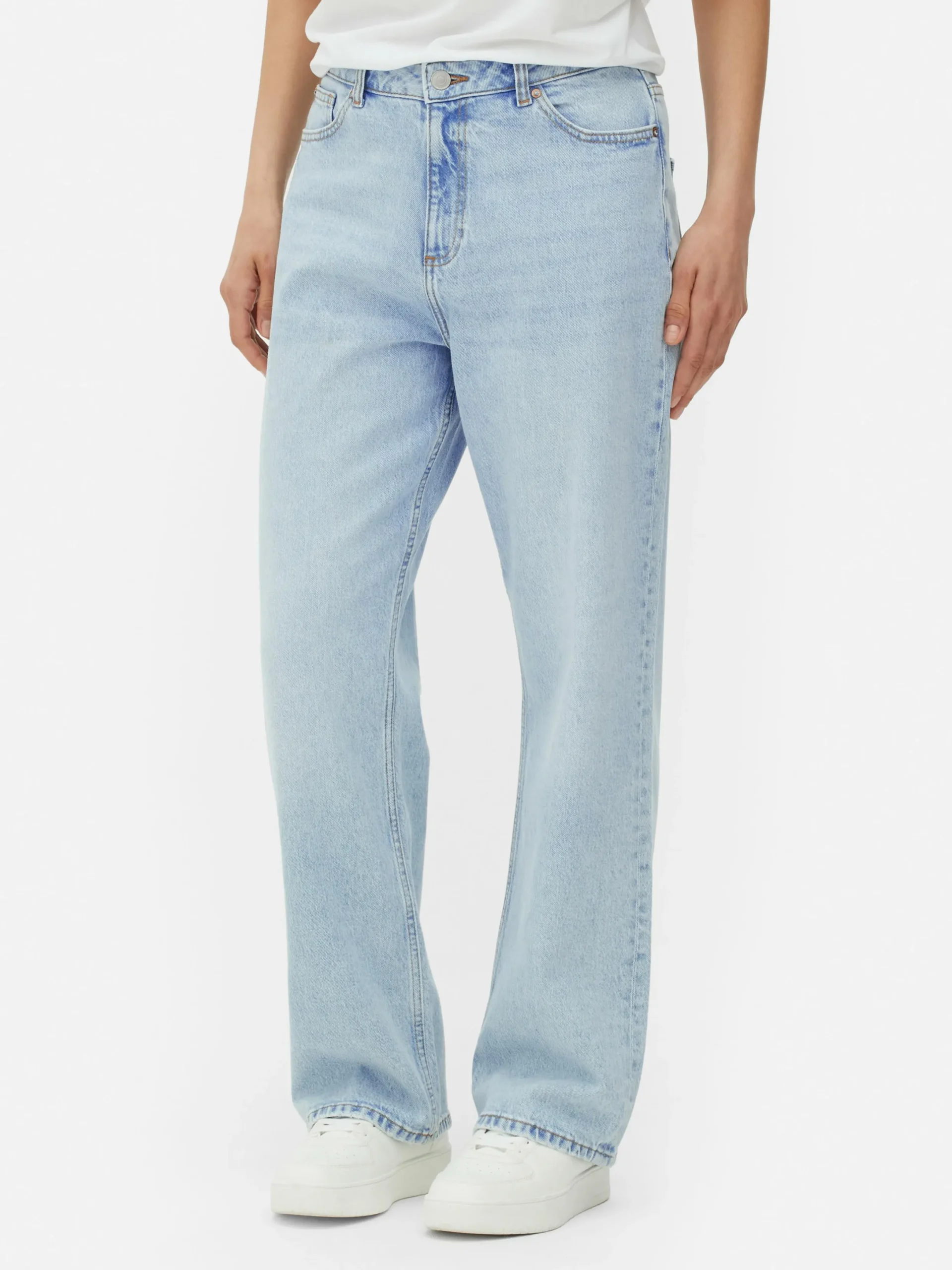 Denim|Jeans|Primark Denim Jeans Mit Geradem Bein Hellblau