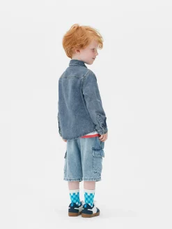Hemden|Primark Denim-Hemd Mit Knopfleiste Blau