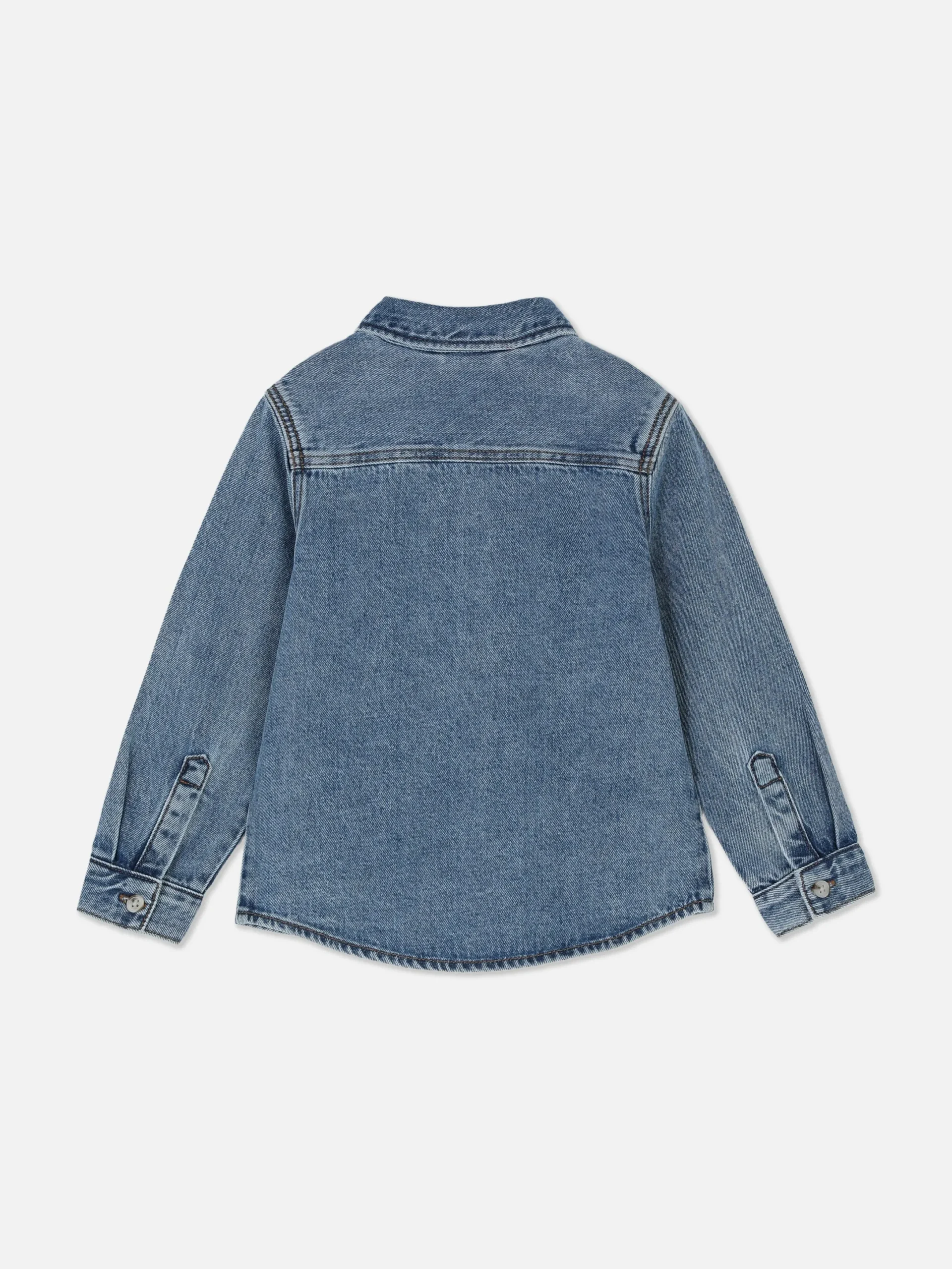 Hemden|Primark Denim-Hemd Mit Knopfleiste Blau