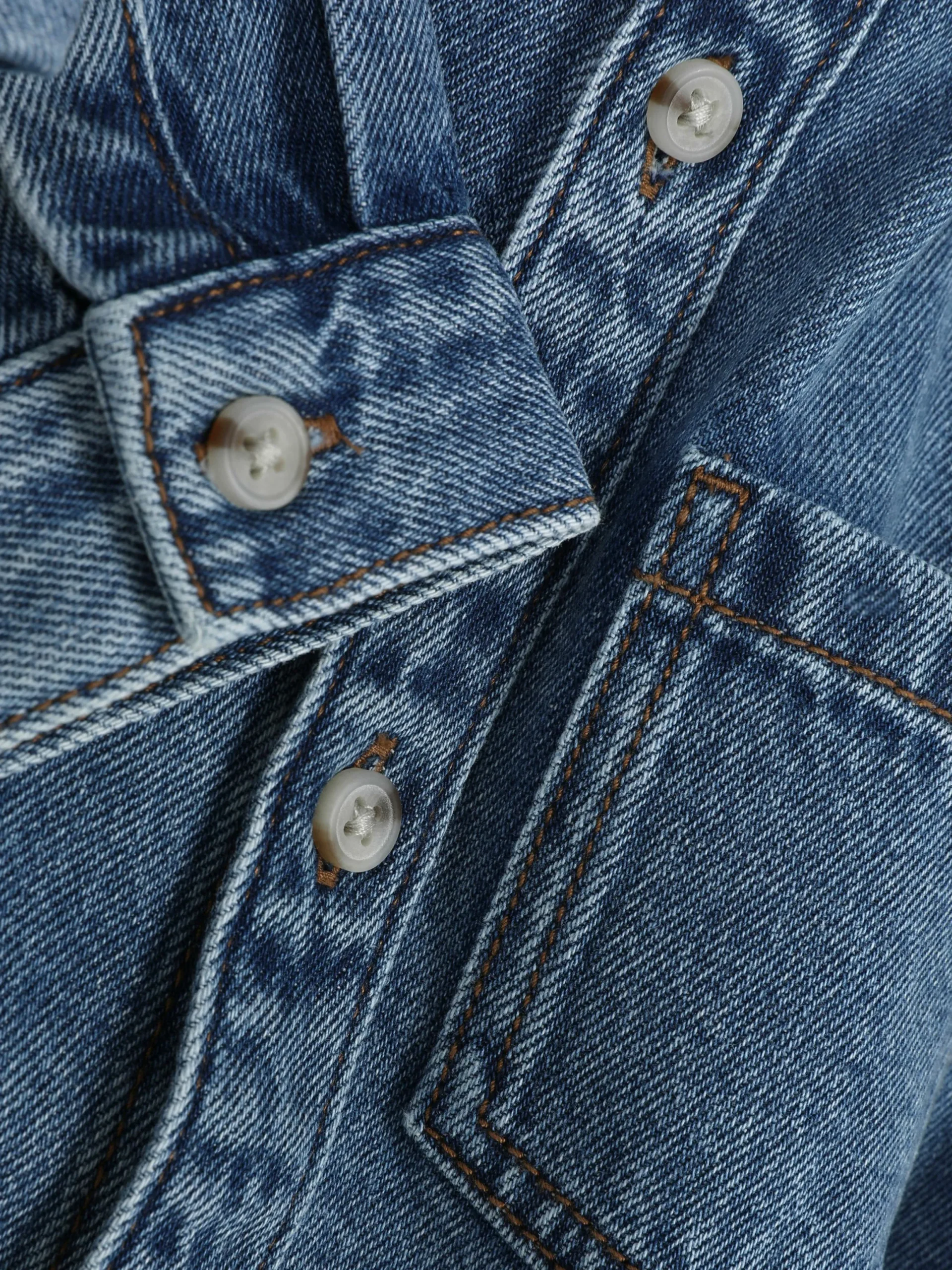 Hemden|Primark Denim-Hemd Mit Knopfleiste Blau