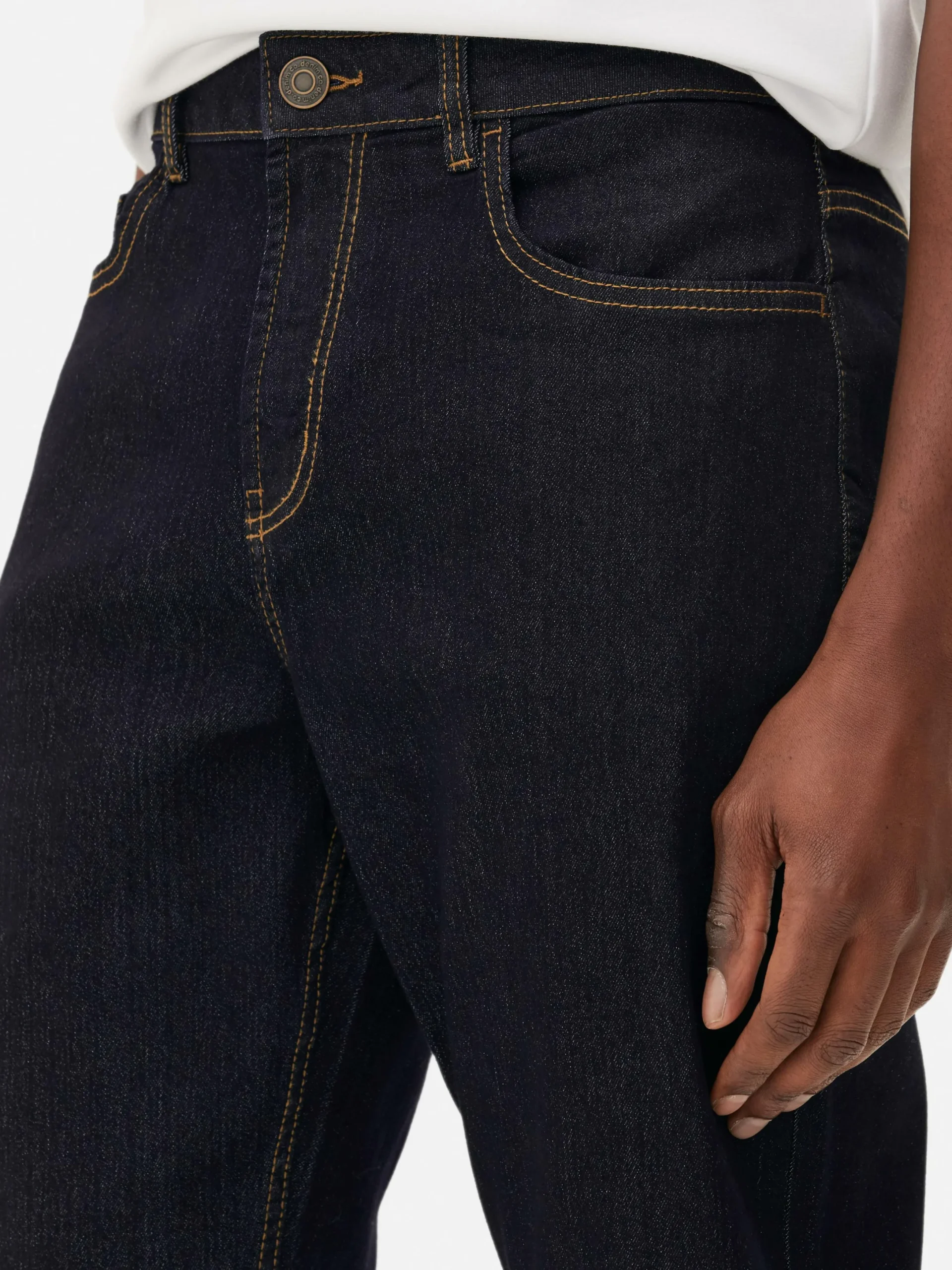 Jeans|Primark Denim-Jeans In Gerader Passform Dunkelblau