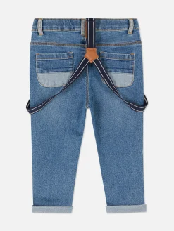 Hosen Und Leggings|Primark Denim-Jeans Mit Hosenträgern Mittelblau