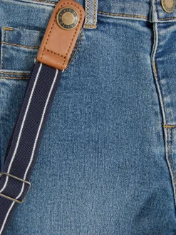 Hosen Und Leggings|Primark Denim-Jeans Mit Hosenträgern Mittelblau