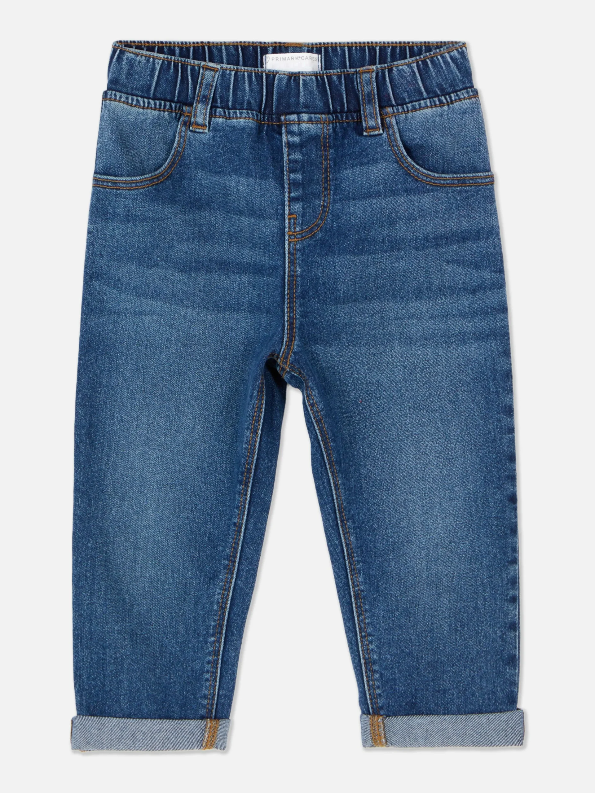 Hosen Und Leggings|Primark Denim-Jeans Mit Umschlag Mittelblau