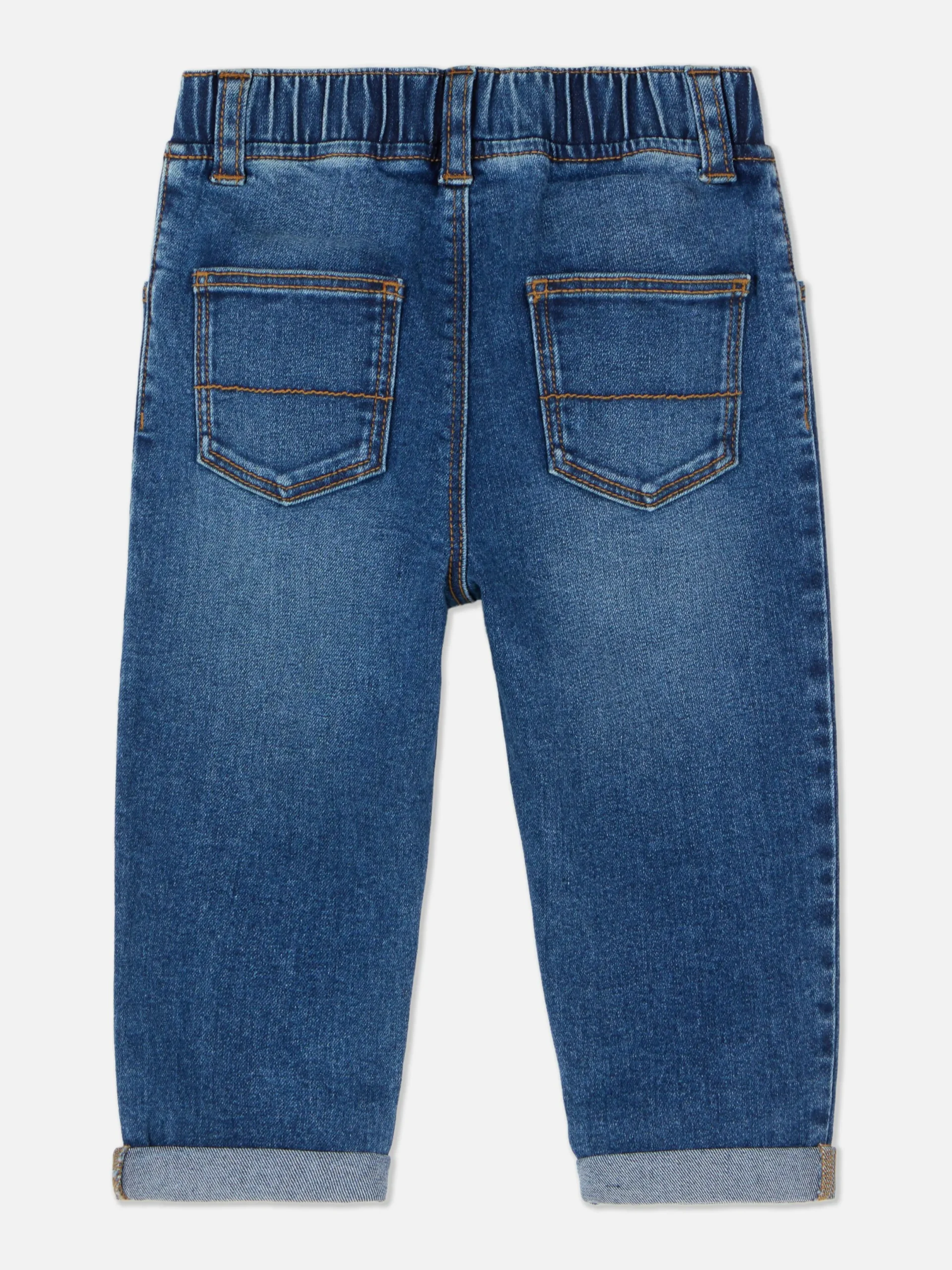 Hosen Und Leggings|Primark Denim-Jeans Mit Umschlag Mittelblau