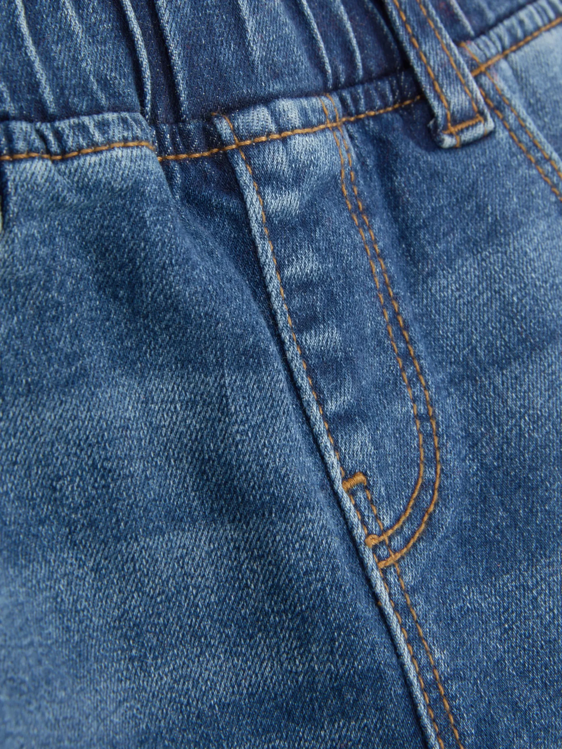 Hosen Und Leggings|Primark Denim-Jeans Mit Umschlag Mittelblau