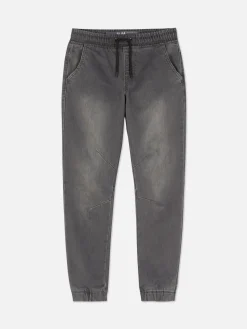 Jeans|Primark Denim-Jeggings Mit Kordelzug Dunkelgrau