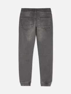 Jeans|Primark Denim-Jeggings Mit Kordelzug Dunkelgrau