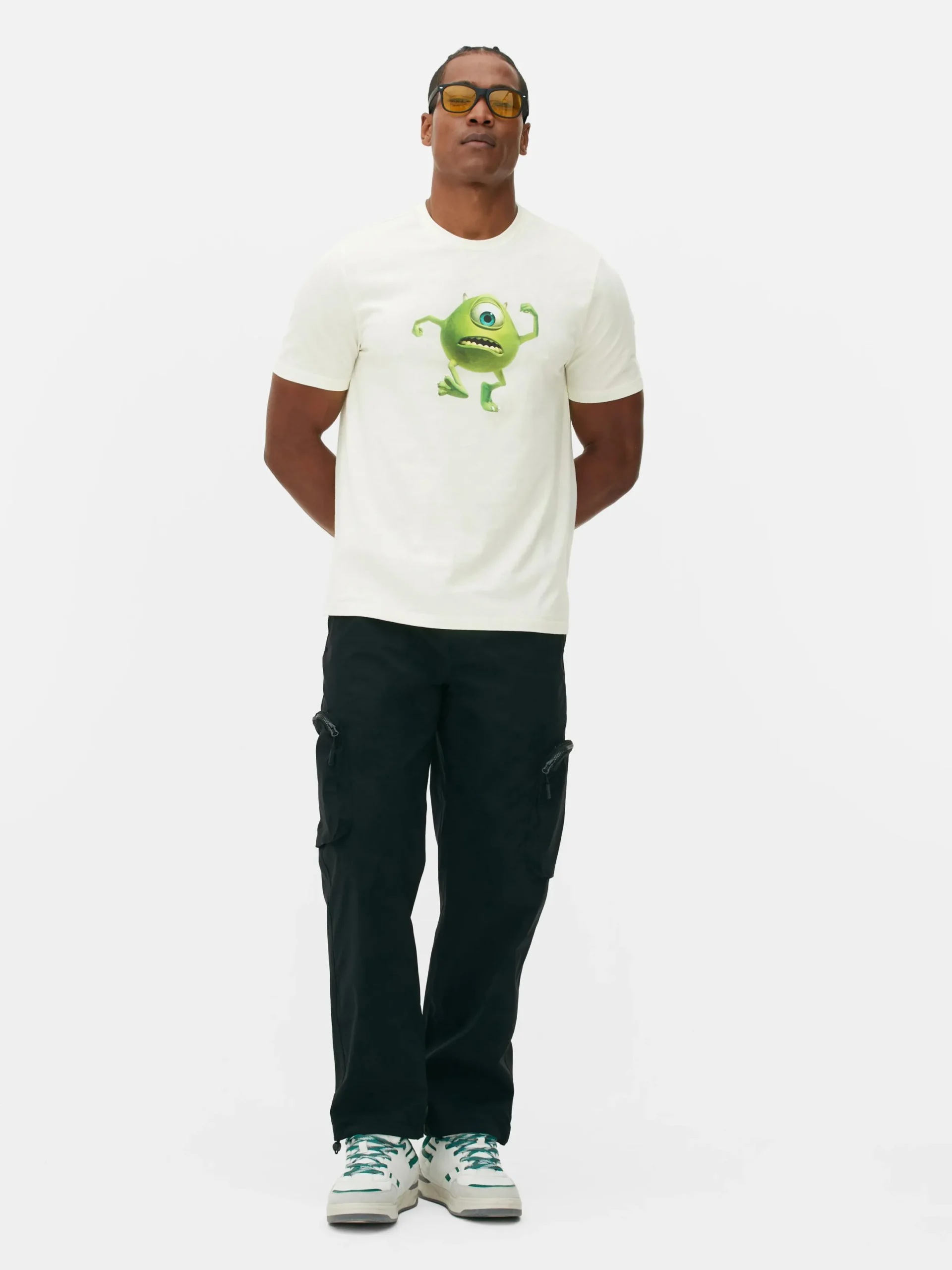 Tops Und T-Shirts|Grafik-T-Shirts Und -Sweatshirts|Primark „Die Monster AG Mike“ T-Shirt Ecrufarben
