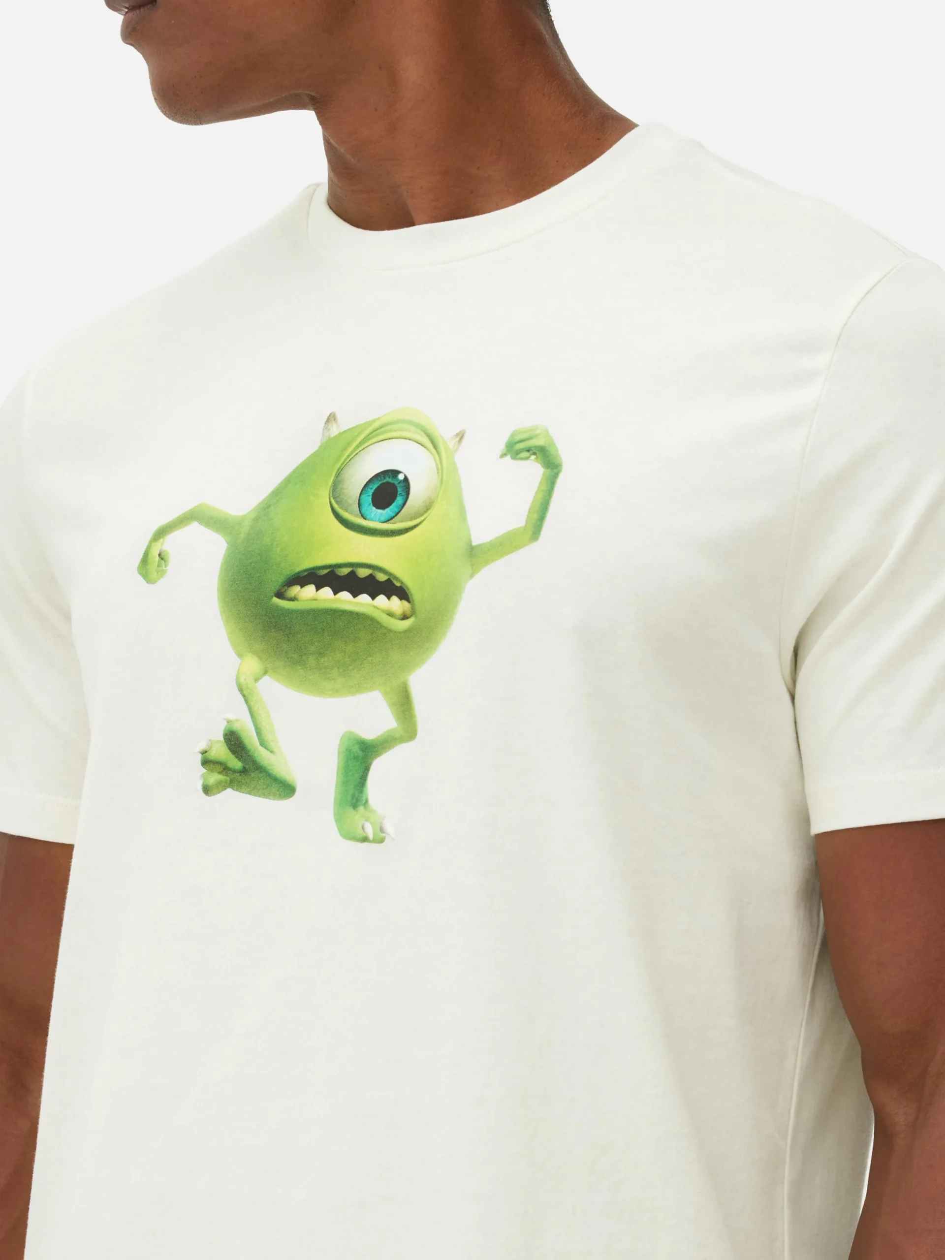 Tops Und T-Shirts|Grafik-T-Shirts Und -Sweatshirts|Primark „Die Monster AG Mike“ T-Shirt Ecrufarben