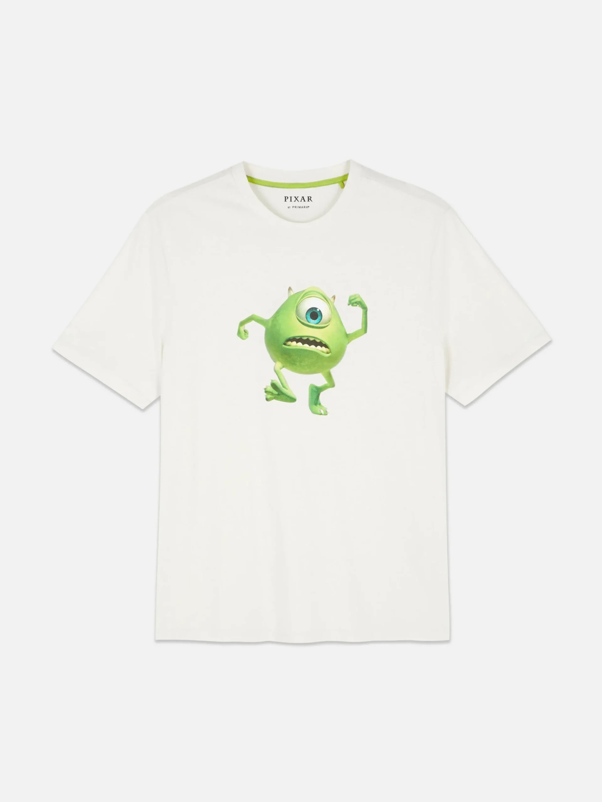 Tops Und T-Shirts|Grafik-T-Shirts Und -Sweatshirts|Primark „Die Monster AG Mike“ T-Shirt Ecrufarben