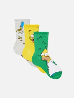 Socken|Primark „Die Simpsons“ Crew-Socken, 3er-Pack Multi