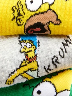 Socken|Primark „Die Simpsons“ Crew-Socken, 3er-Pack Multi