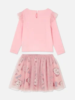 Sets Und Outfits|Primark „Disney Aristocats Marie“ Sweatshirt- Und Tutu-Set Rosa