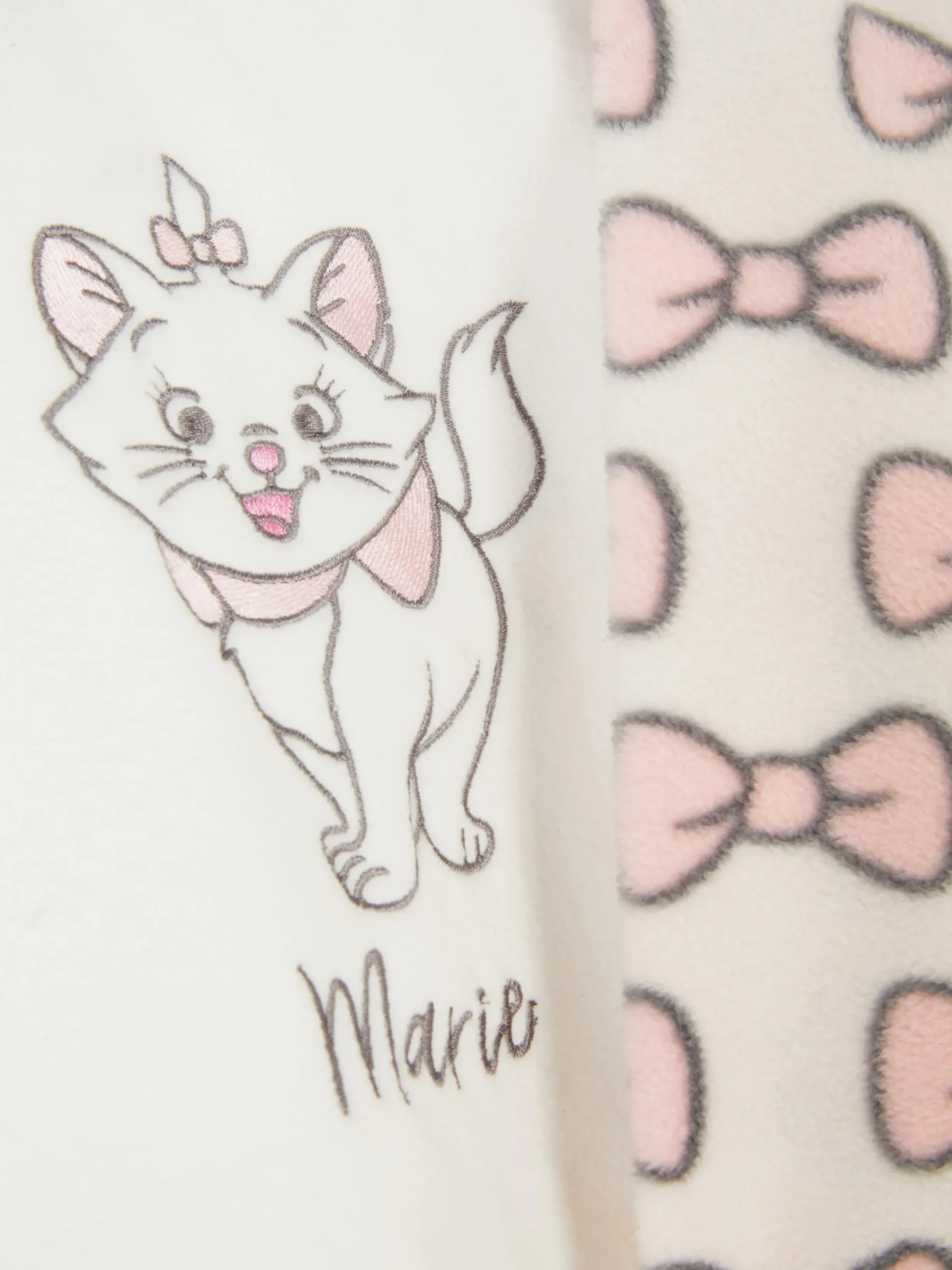 Schlafanzüge Und Nachtwäsche|Primark „Disney Aristocats Marie“ Schlafanzug Aus Fleece Ecrufarben