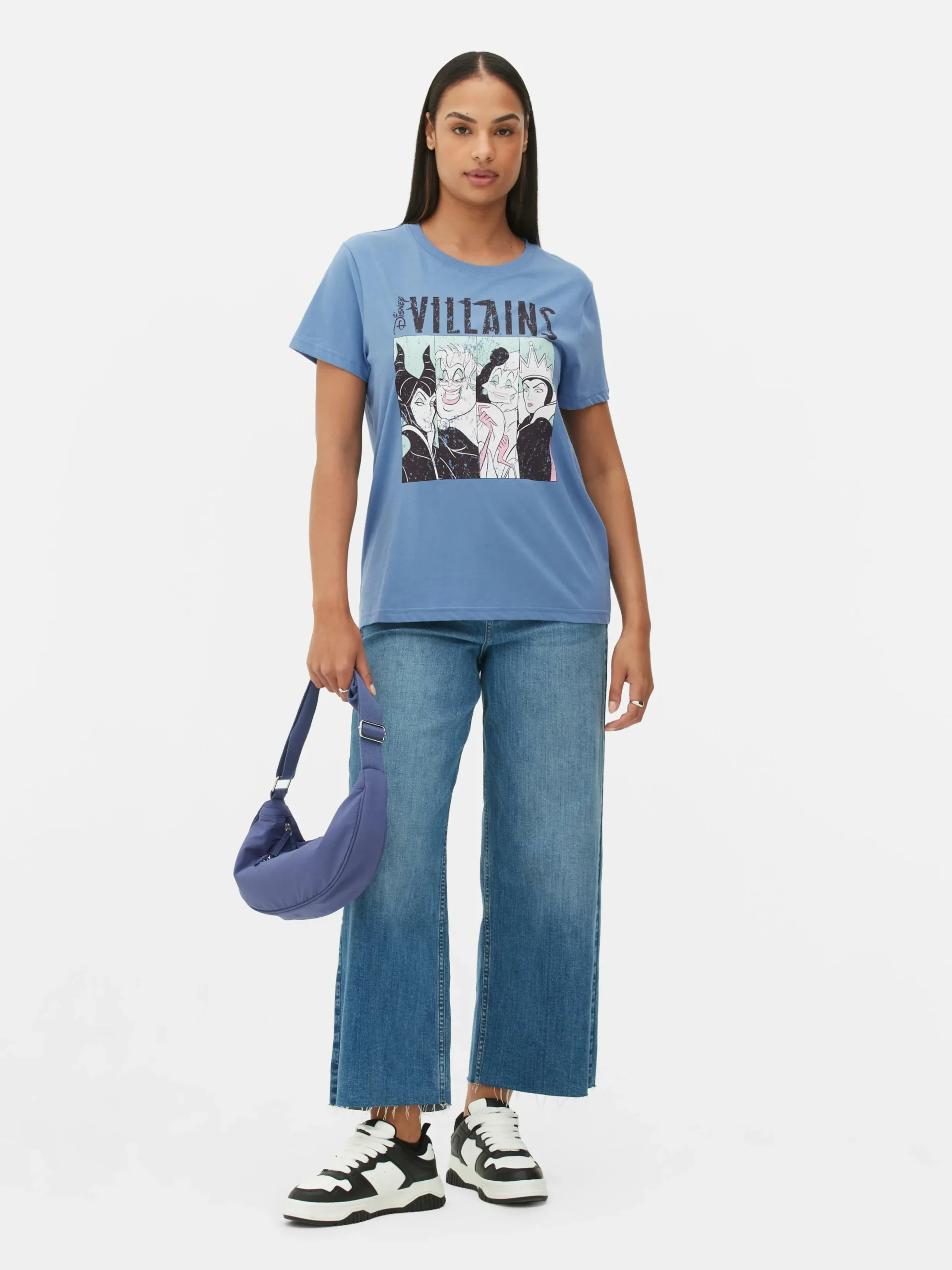 Tops Und T-Shirts|Primark „Disney Bösewichte“ T-Shirt Mit Grafik Dunkelblau