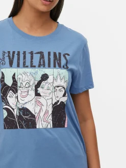 Tops Und T-Shirts|Primark „Disney Bösewichte“ T-Shirt Mit Grafik Dunkelblau