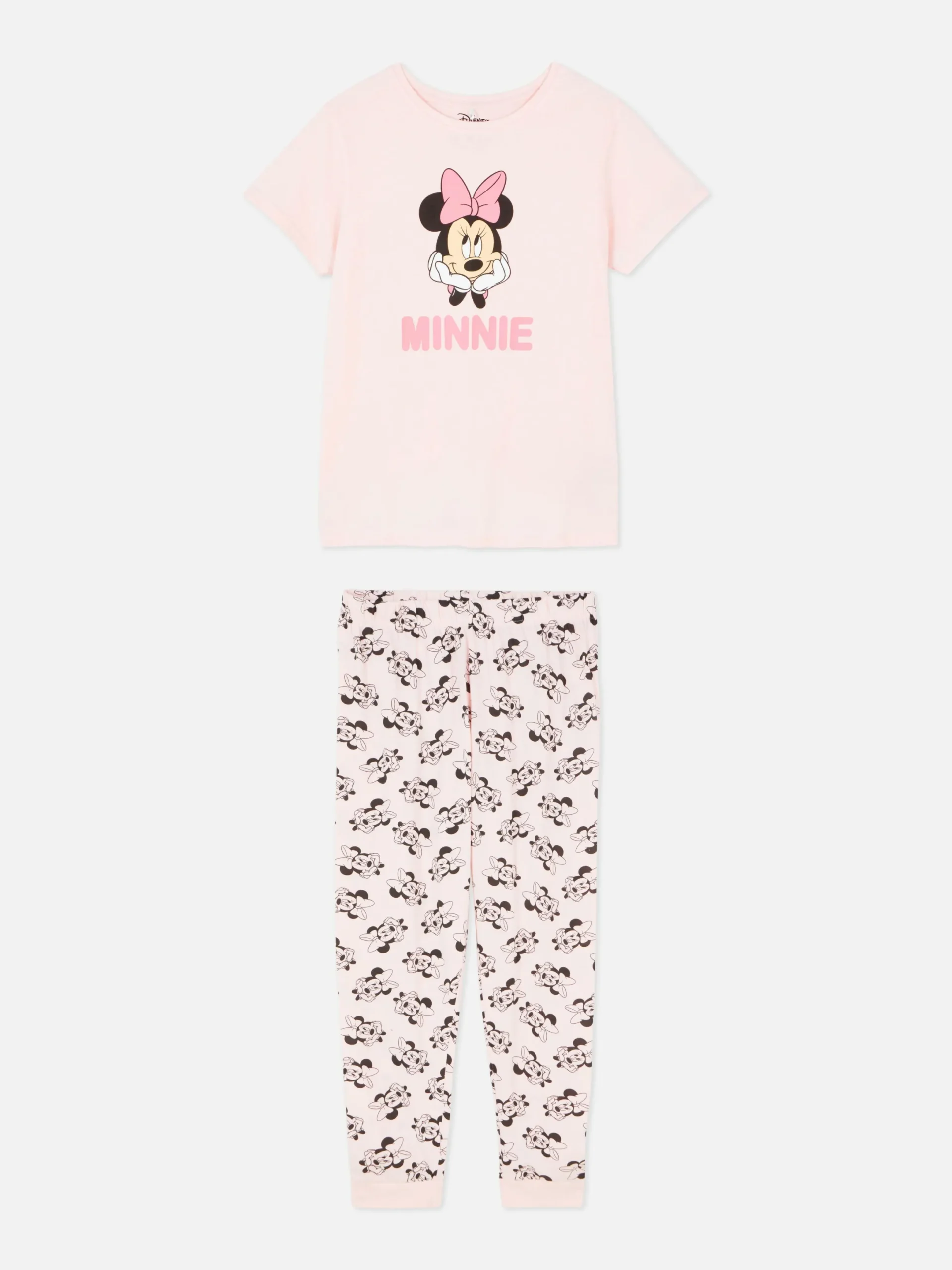Schlafanzüge|Primark „Disney Charaktere“ T-Shirt-Schlafanzug Rosa