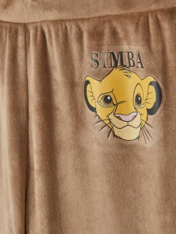 Schlafanzughosen|Primark „Disney Der König Der Löwen“ Schlafanzughose Aus Velours Schokoladenbraun
