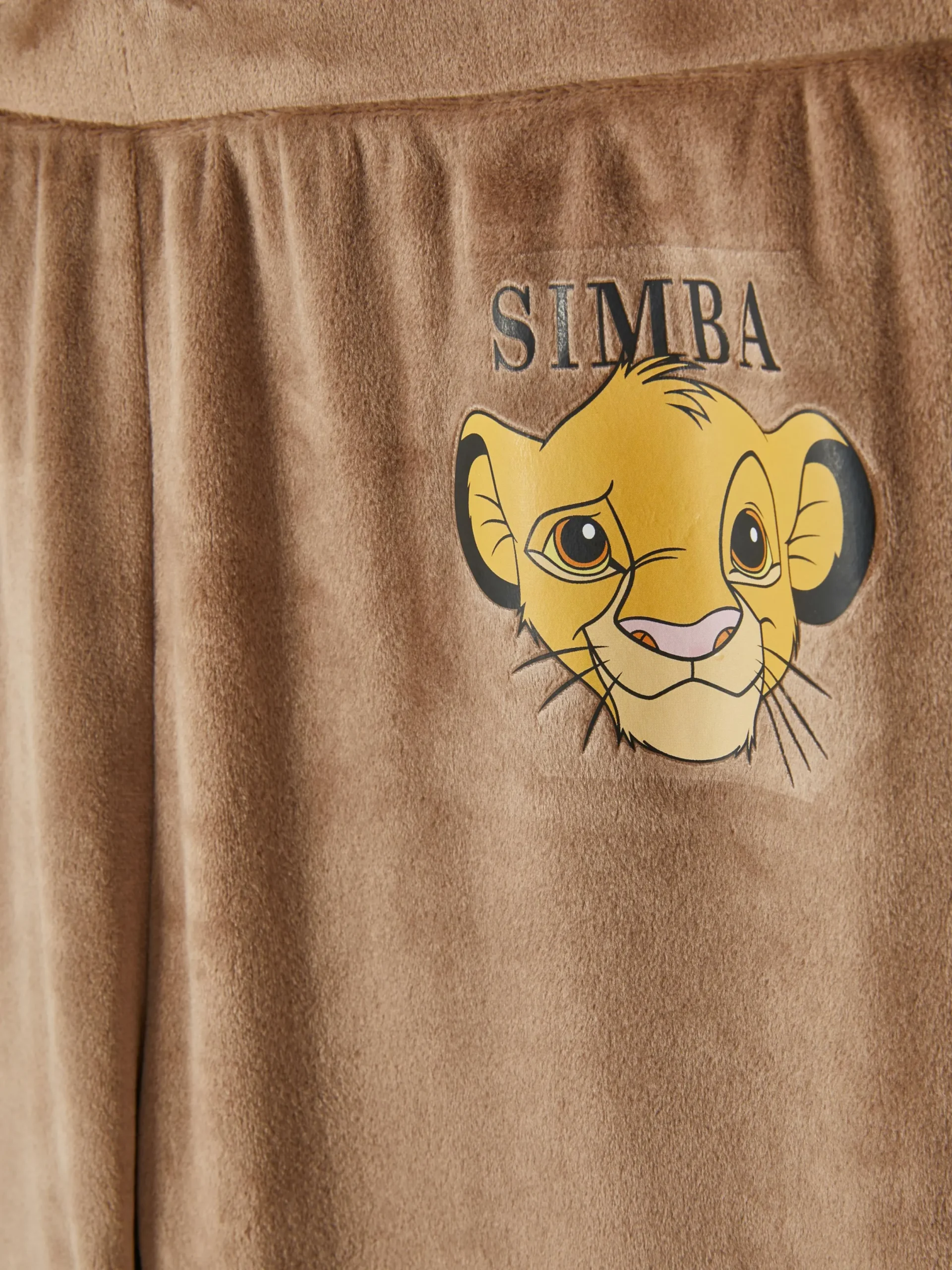 Schlafanzughosen|Primark „Disney Der König Der Löwen“ Schlafanzughose Aus Velours Schokoladenbraun