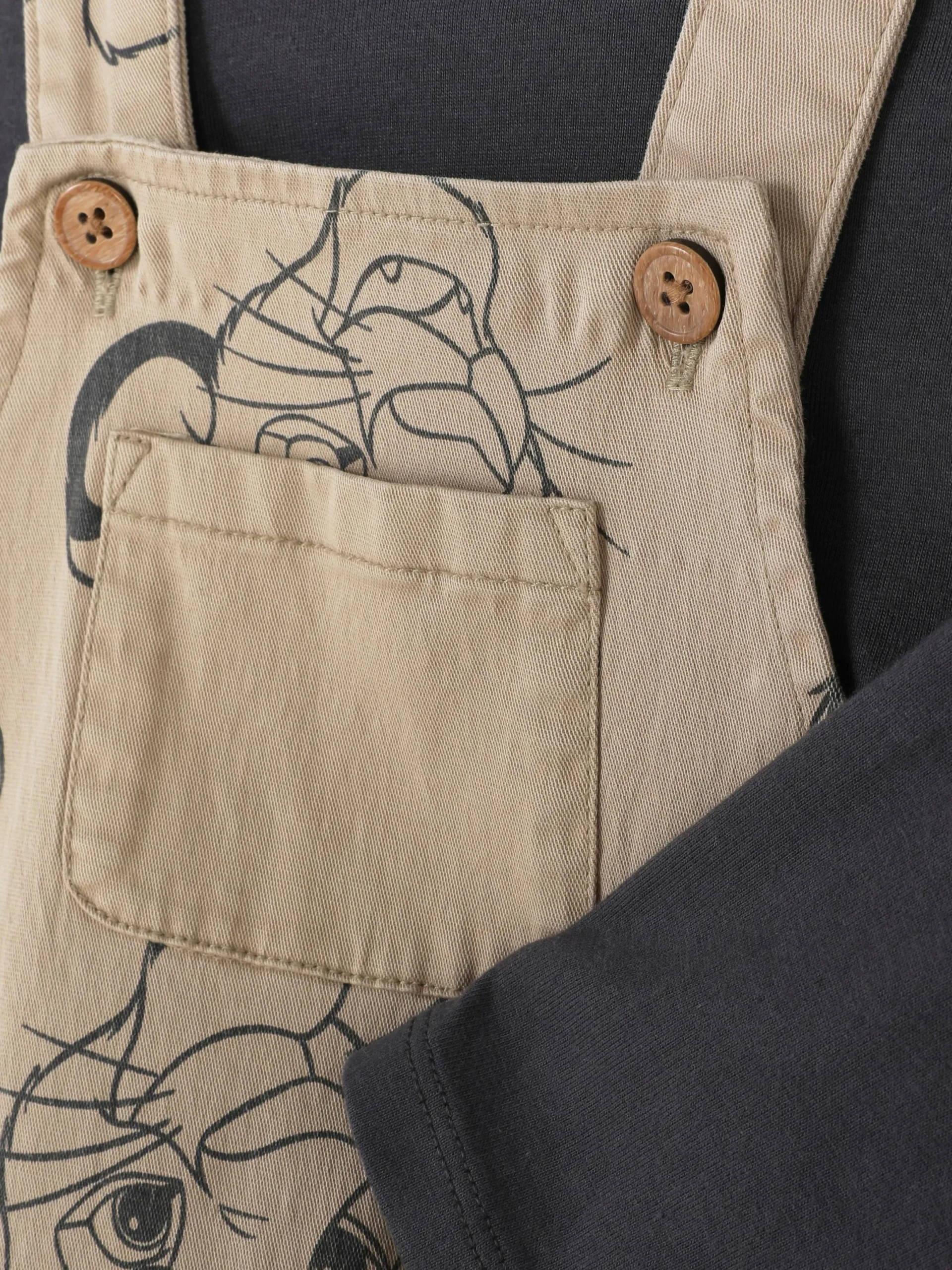 Sets Und Outfits|Primark „Disney Der König Der Löwen“ T-Shirt Und Latzhose Steinfarben