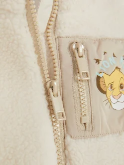 Jacken Und Mäntel|Primark „Disney Der König Der Löwen“ Weste Aus Borg Ecrufarben
