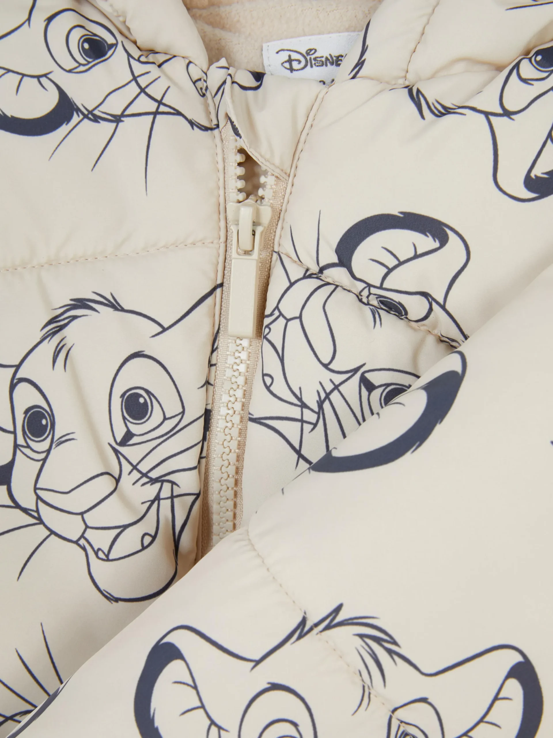 Jacken Und Mäntel|Primark „Disney Der König Der Löwen“ Pufferjacke Steinfarben