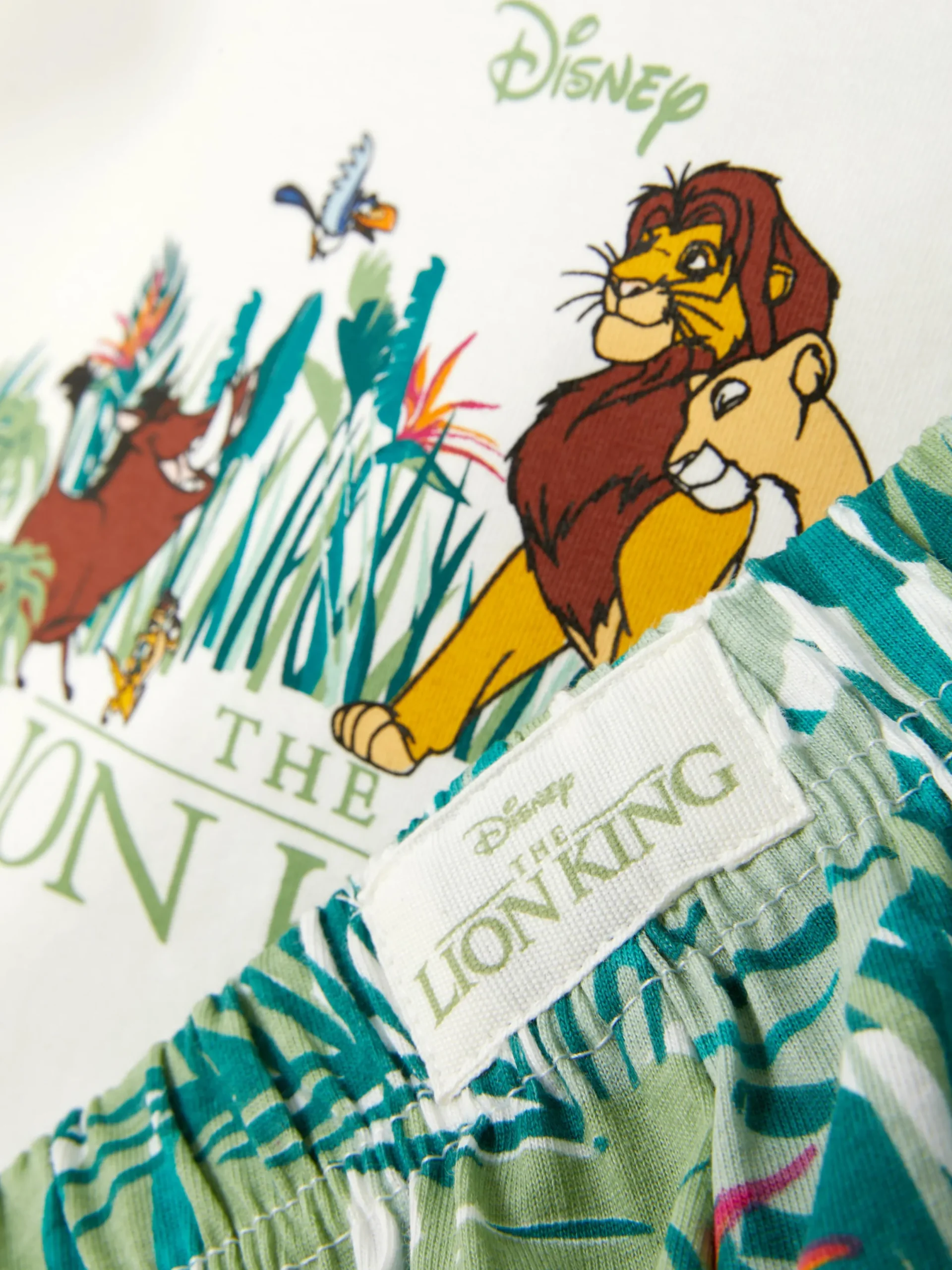 Schlafanzüge|Primark „Disney Der König Der Löwen“ Schlafanzug Zum 30. Jubiläum Grün