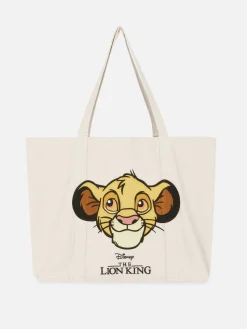 Reiseaccessoires|Primark „Disney Der König Der Löwen“ XL-Canvas-Tasche Naturfarben