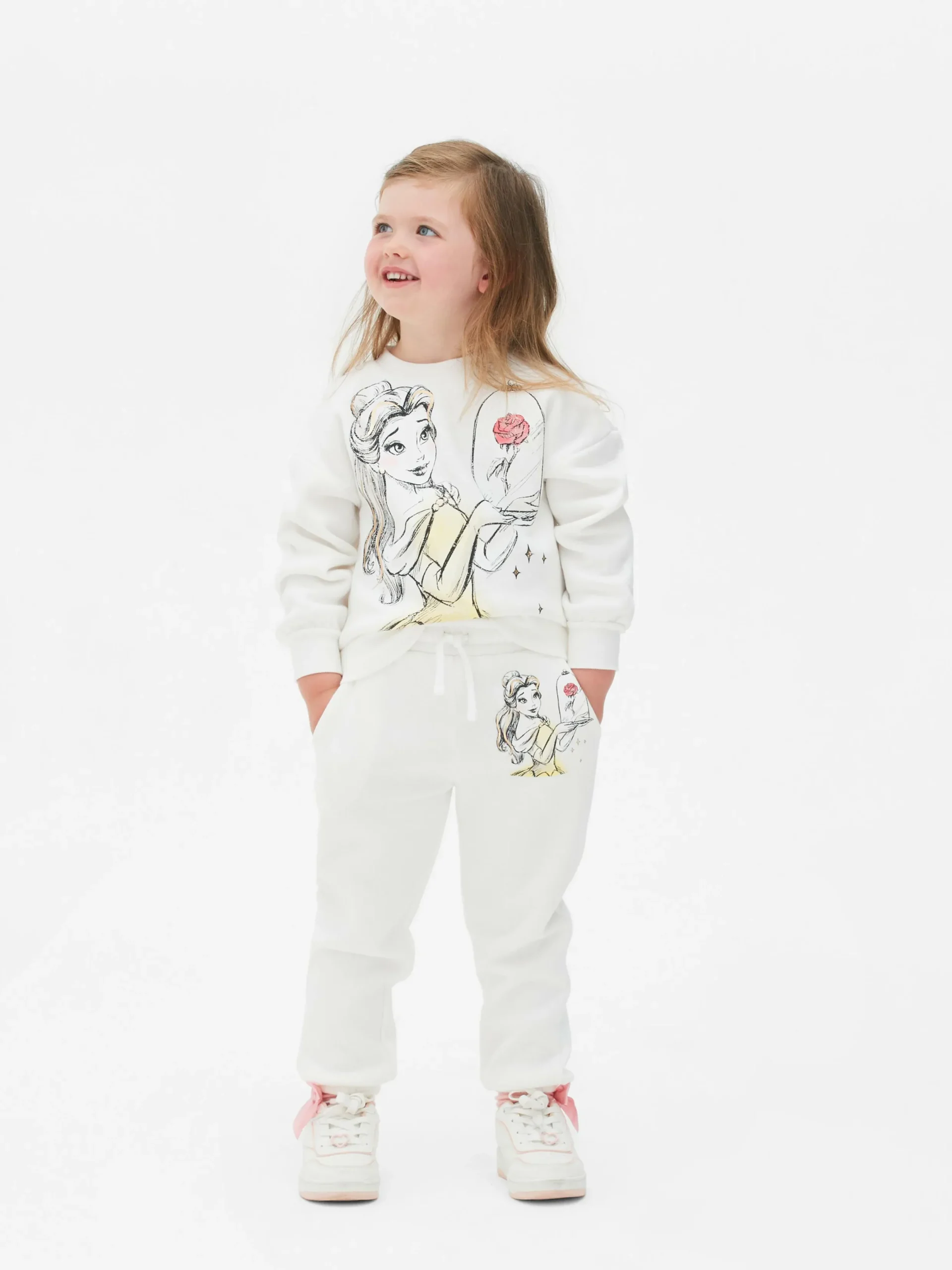 Jogginghosen|Primark „Disney Die Schöne Und Das Biest“ Jogginghose Weiß