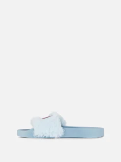 Sandalen Und Flipflops|Primark „Disney Lilo & Stitch“ Badesandalen Aus Kunstfell Blau