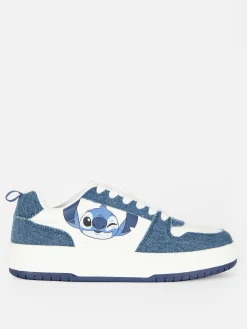 Sneakers|Denim|Primark „Disney Lilo & Stitch“ Denim-Low-Top-Sneaker Blau