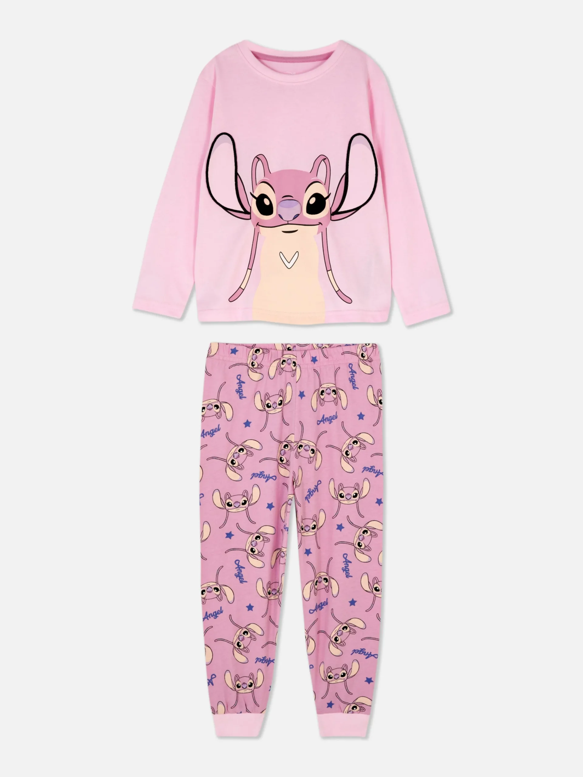 Schlafanzüge Und Nachtwäsche|Primark „Disney Lilo & Stitch Engel“ Schlafanzug Rosa