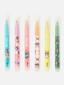 Buntstifte|Primark „Disney Lilo & Stitch“ Glitzer-Filzstifte, 6er-Pack Multi