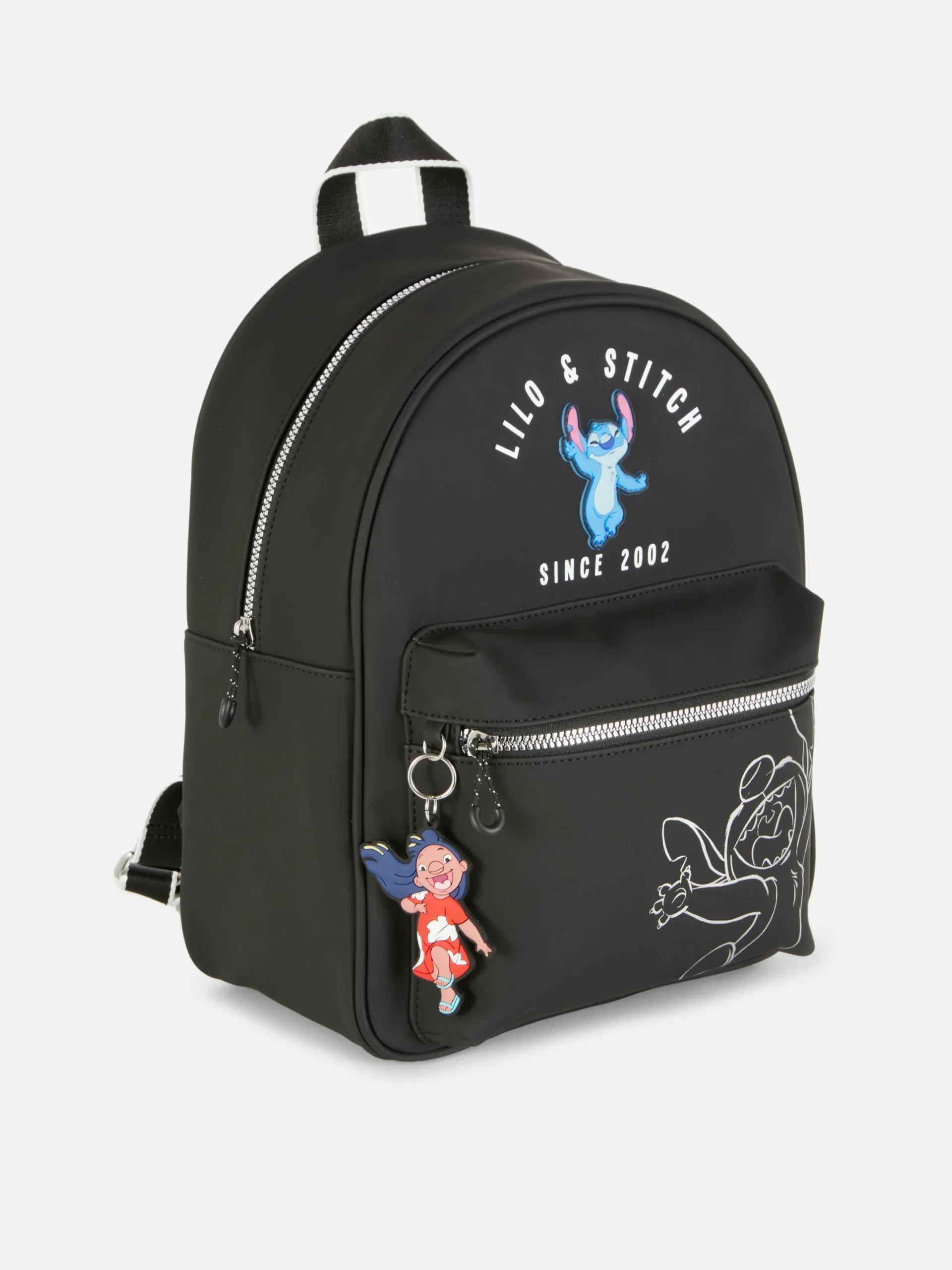 Taschen Und Portemonnaies|Primark „Disney Lilo & Stitch“ Rucksack Mit Vordertasche Schwarz