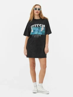 Kleider|Primark „Disney Lilo & Stitch“ T-Shirt-Kleid Anthrazitfarben