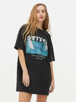 Kleider|Primark „Disney Lilo & Stitch“ T-Shirt-Kleid Anthrazitfarben