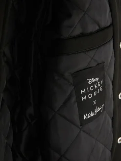 Jacken Und Mäntel|Primark „Disney Mickey Maus X Keith Haring“ College-Jacke Schwarz