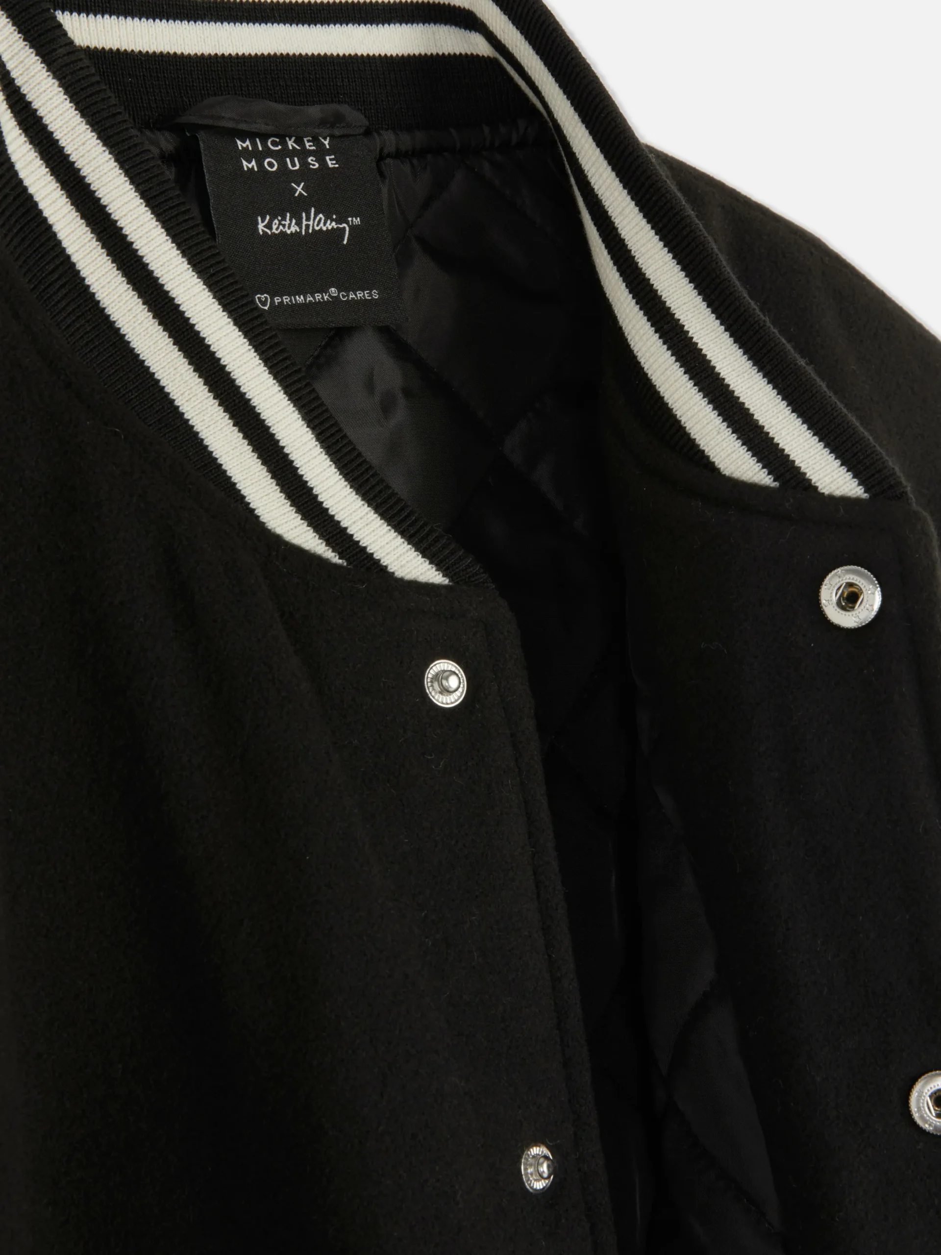 Jacken Und Mäntel|Primark „Disney Mickey Maus X Keith Haring“ College-Jacke Schwarz