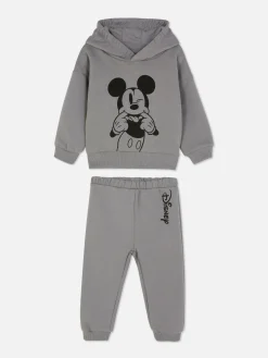 Sets Und Outfits|Primark „Disney Micky Maus“ Hoodie Und Jogginghose Im Kombi-Set Grau