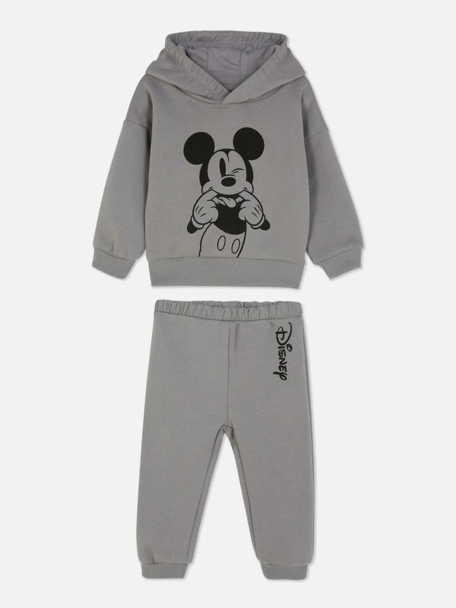 Sets Und Outfits|Primark „Disney Micky Maus“ Hoodie Und Jogginghose Im Kombi-Set Grau